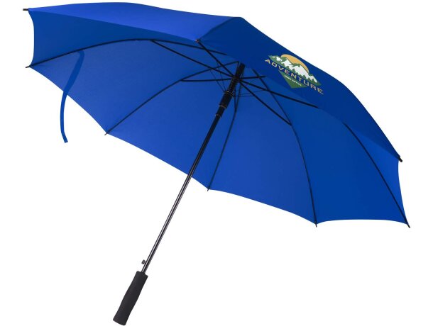 Paraguas Ibi 27 pulgadas con tejido pongee y armazón reforzado Azul real detalle 16