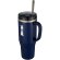 Vaso térmico con pajita Melbourne 1200ml acero reciclado Azul marino detalle 31