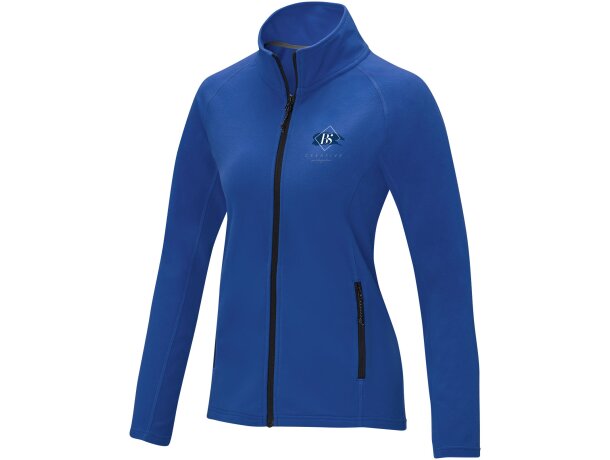Chaqueta polar mujer Zelus con microforro 140 g/m² Azul detalle 19
