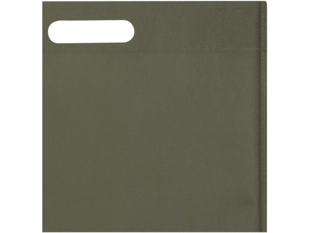 Bolsa tote EcoSeal de poliéster reciclado con certificado GRS Verde bosque detalle 24