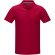 Polo orgánico GOTS de manga corta para hombre Graphite Rojo detalle 4