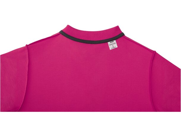 Polo de manga corta para mujer Helios Magenta detalle 12