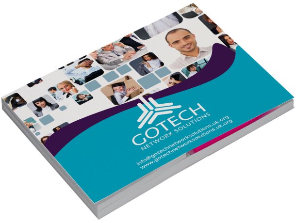 Set marcapáginas con notas adhesivas Combi de tapa blanda Blanco detalle 1