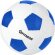Balón de fútbol blanco y azul