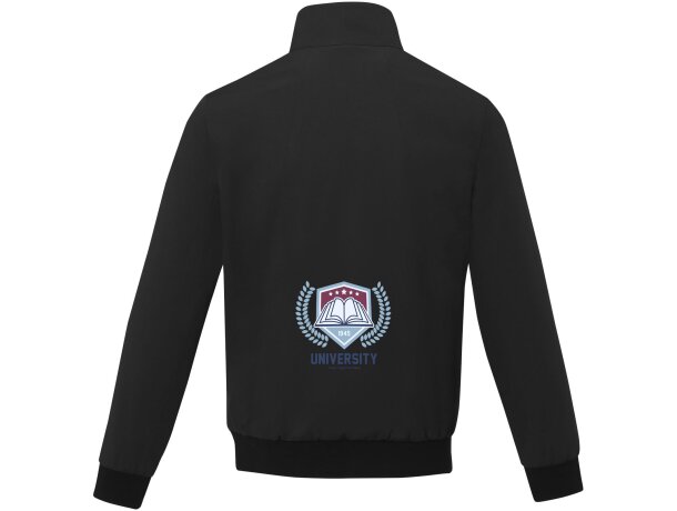 Cazadora bómber ligera unisex Keefe con protección antitormenta Negro intenso detalle 5