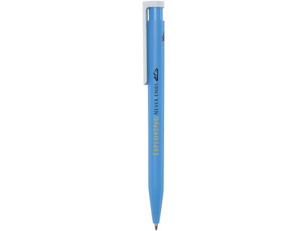 Bolígrafo Unix de plástico reciclado con tinta azul detalle 10
