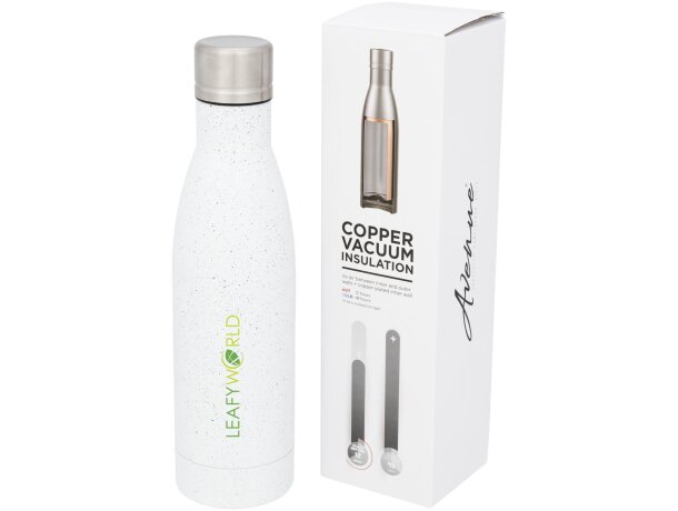 Botellas térmica acabado moteado de acero inoxidable 500ml Vasa Blanco detalle 5