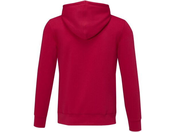Sudadera con capucha Charon para hombre con interior afelpado Rojo detalle 9