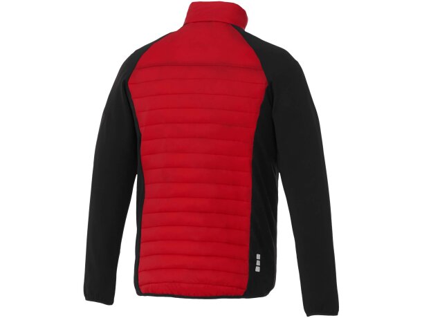 Chaqueta aislante híbrida de hombre Banff con plumón sintético Rojo detalle 2