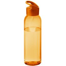 Botella de 650 ml con tapa de rosca personalizada naranja
