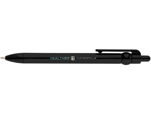 Bolígrafo reciclado Fidget con bola giratoria antiestrés Negro intenso detalle 1