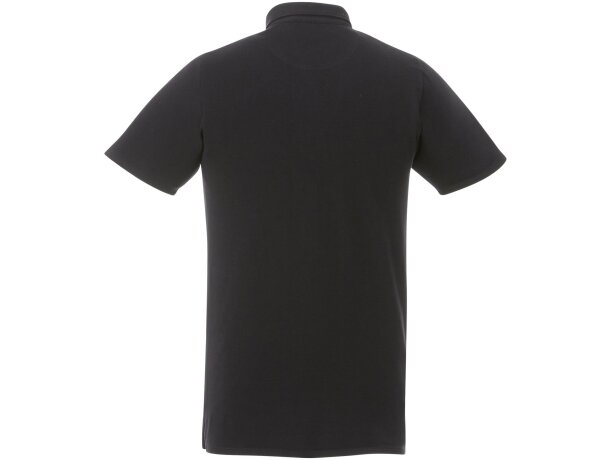Polo con cuello abotonado para hombre Atkinson Negro intenso detalle 15