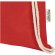 Bolsa con cordón Oregon de algodón reciclado certificado GRS Rojo detalle 16