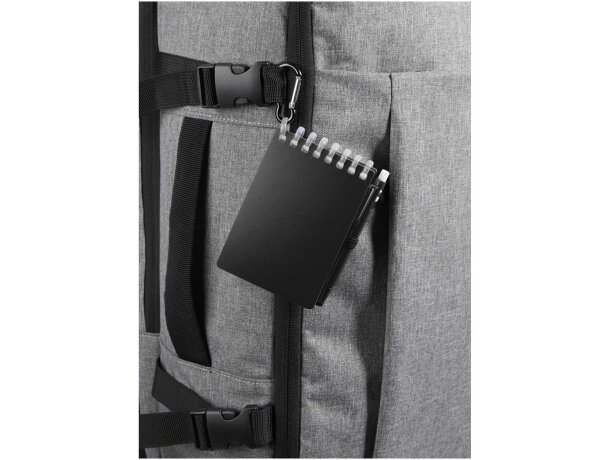 Set libreta tapa blanda y bolígrafo exterior Lig Mini Negro intenso detalle 17