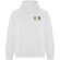 Sudadera unisex algodón orgánico Vinson Roly con capucha Blanco detalle 1