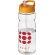 Bidón deportivo de 650 ml con tapa con boquilla H2O Active® Base Tritan™ Transparente claro/naranja detalle 26