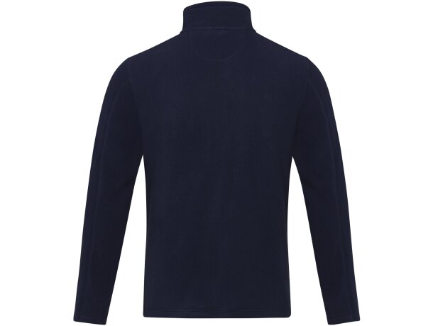 Chaqueta polar reciclada GRS con cremallera hombre Amber Azul marino detalle 13