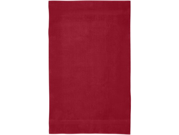 Toalla algodón 450 g/m² Evelyn 100x180 certificada OEKO-TEX Rojo detalle 11
