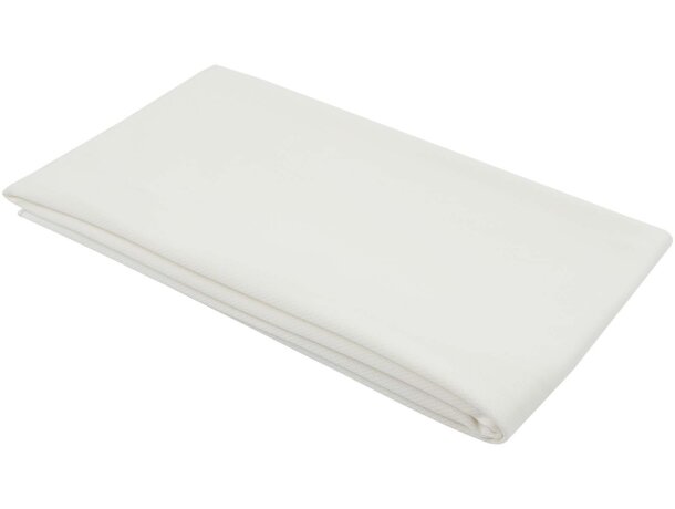 Toalla deportiva Lucas RPET 70x140 con bolsa reciclada Blanco detalle 10