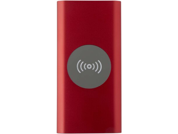 Batería externa inalámbrica Juice 8000 mAh aluminio reciclado Rojo detalle 9