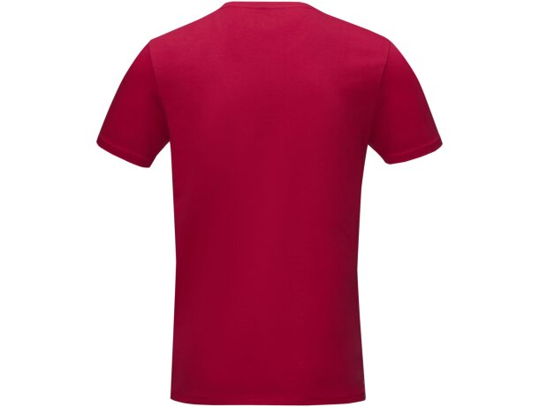 Camiseta manga corta orgánica hombre Balfour algodón certificado Rojo detalle 9