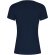 Camiseta mujer algodón orgánico entallada Golden Roly Azul marino detalle 30