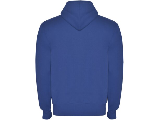 Sudadera con capucha y cremallera Montblanc Roly unisex Azul real detalle 7