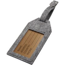 Identificador equipaje Tie fieltro reciclado gris