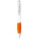Bolígrafo blanco con grip de colores blanco/naranja