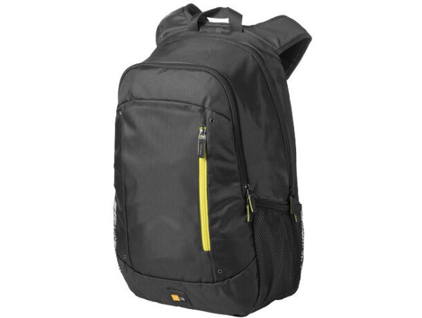 Mochila de nylon para portátil con funda y bolsillos personalizada gris oscuro Mochila de nylon para portátil con funda y bolsillos personalizada gris oscuro