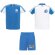 Conjunto deportivo unisex Juve Roly en poliéster transpirable Blanco/azul real detalle 16