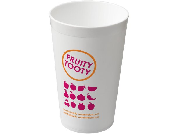 Vaso de plástico de 300 ml Drench Blanco detalle 3