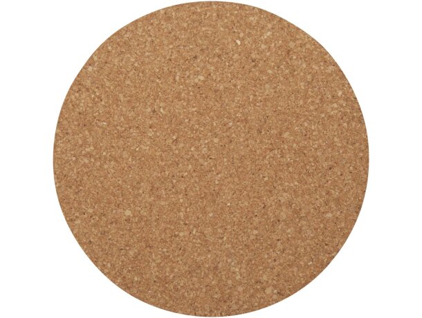Posavasos de corcho Sencha natural sostenible 10 cm diámetro Natural detalle 3