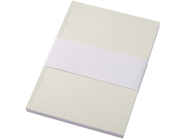 Libreta A5 Novella Austen papel reciclado certificado FSC Blanco marfil detalle 5