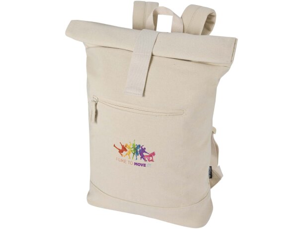 Mochila enrollable 16L con material reciclado certificado GRS detalle 13