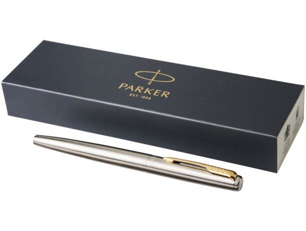 Pluma estilográfica Parker Jotter acero inoxidable cromado Gris acero inoxidable/cromado detalle 11