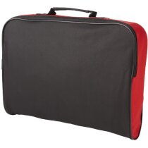 Maletín para congresos de poliéster 600D personalizado negro intenso Maletín para congresos de poliéster 600D personalizado negro intenso