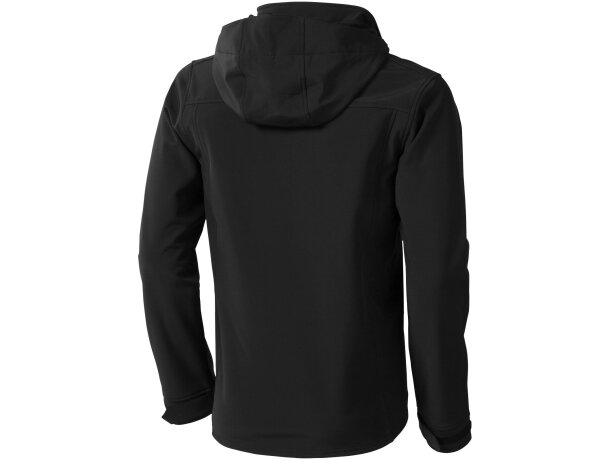 Chaqueta softshell de hombre Langley impermeable transpirable Negro intenso detalle 38
