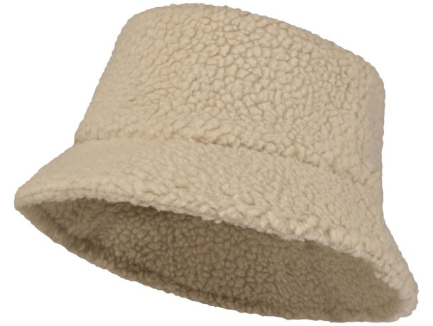 Gorro sherpa Baru bordado corporativo en poliéster afelpado detalle 6