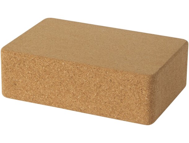 Bloque yoga corcho natural Trikona con superficie antideslizante Natural detalle 3