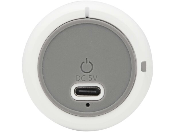 Altavoz Bluetooth Velkis con plástico reciclado y correa Blanco detalle 6