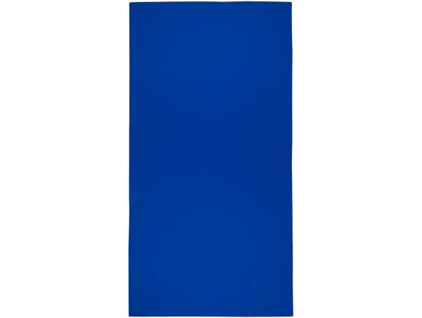 Toalla deportiva Lucas RPET 70x140 con bolsa reciclada Azul real detalle 17