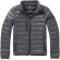Chaqueta ligera plumón natural hombre Scotia Gris acero detalle 22