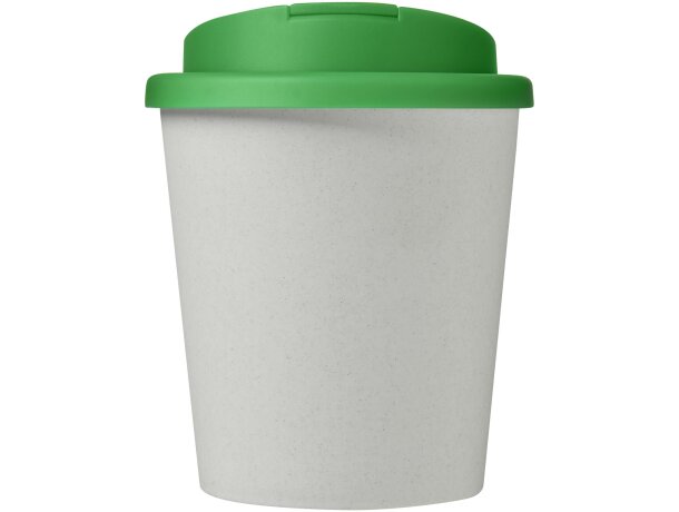 Vaso reciclado de 250 ml con tapa antigoteo Americano® Espresso Eco merchandising