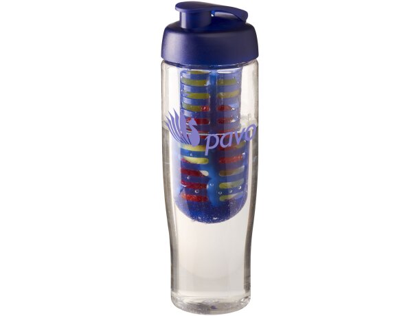 H2O Active® Tempo Bidón deportivo e infusor con Tapa Flip de 700 ml Transparente/azul detalle 7