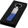 Llavero forma correa en estuche personalizado azul