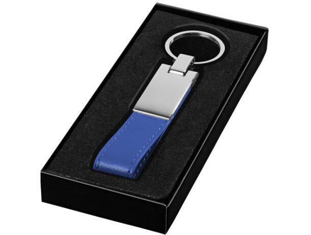 Llavero forma correa en estuche barato
