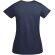 Camiseta mujer algodón orgánico Breda de Roly Azul marino detalle 32
