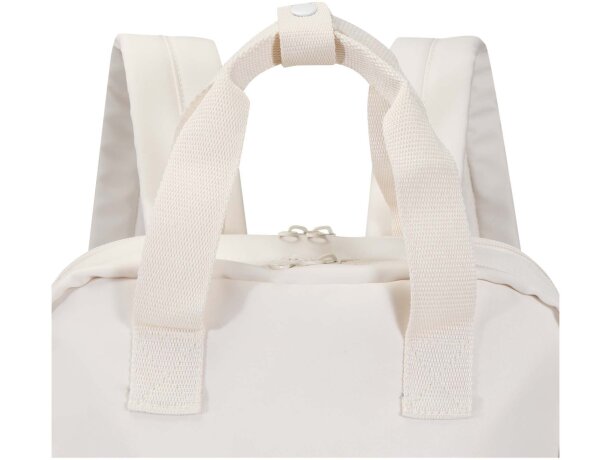 Mochila reciclada de viaje Trip Aware para portátil de 14 Blanco roto detalle 16