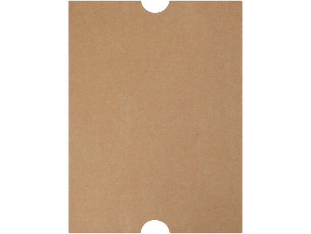 Libreta tapa dura A5 cuero regenerado Alejandra Negro intenso detalle 4